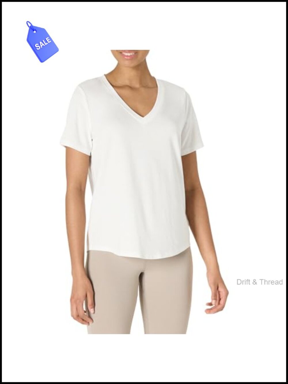 Women's Active Soft Cotton Modal V-Neck Short Sleeve Yoga Workout T-Shirt with